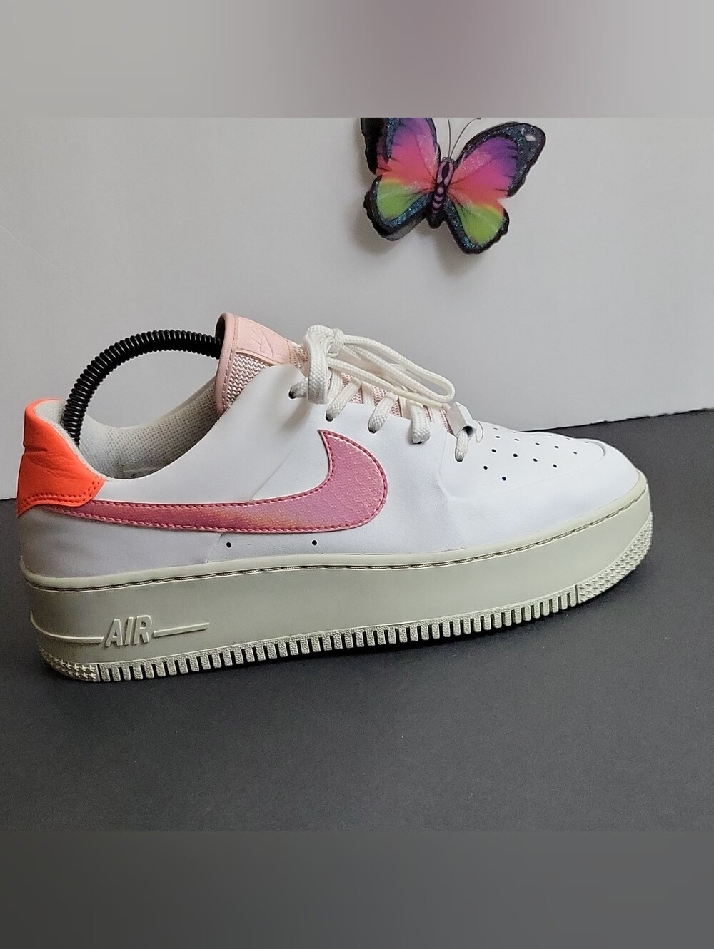 Nike Air Force 1 Sage Low 'White Pink' CV3036-100 Size 9